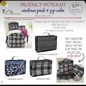 Medium pack n zip cube. I have one gray. brand new